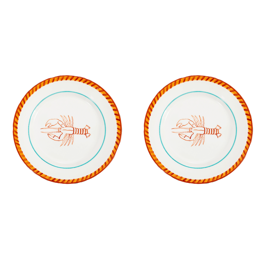 Lobster Dessert Plate Set-Of-Two
