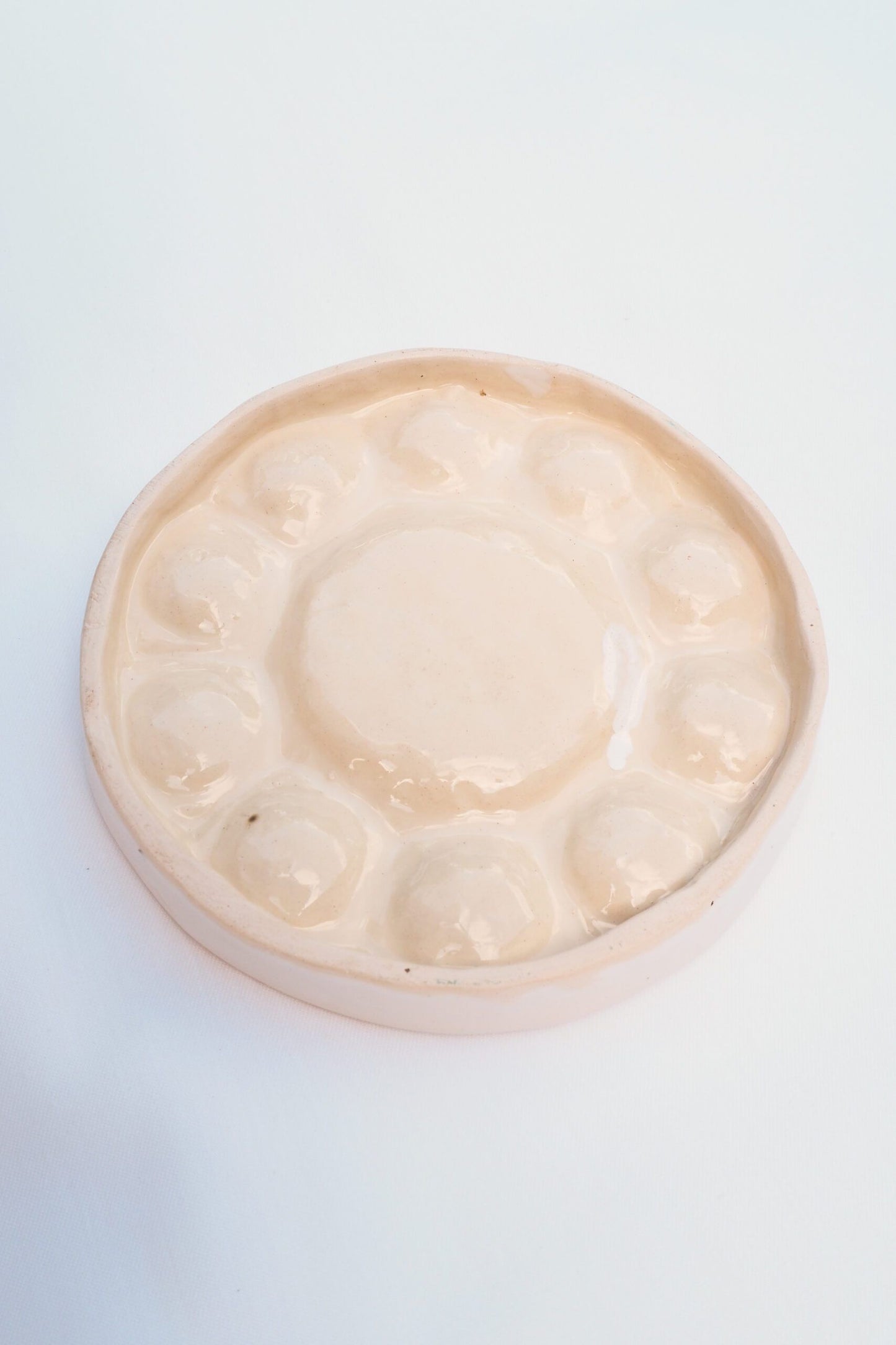 Round Handmade Ceramic Palette