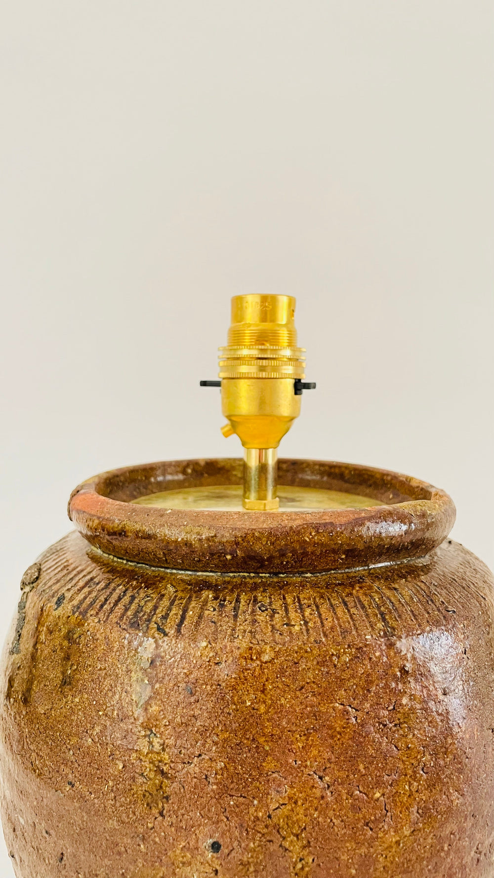 Antique Pottery Lamp