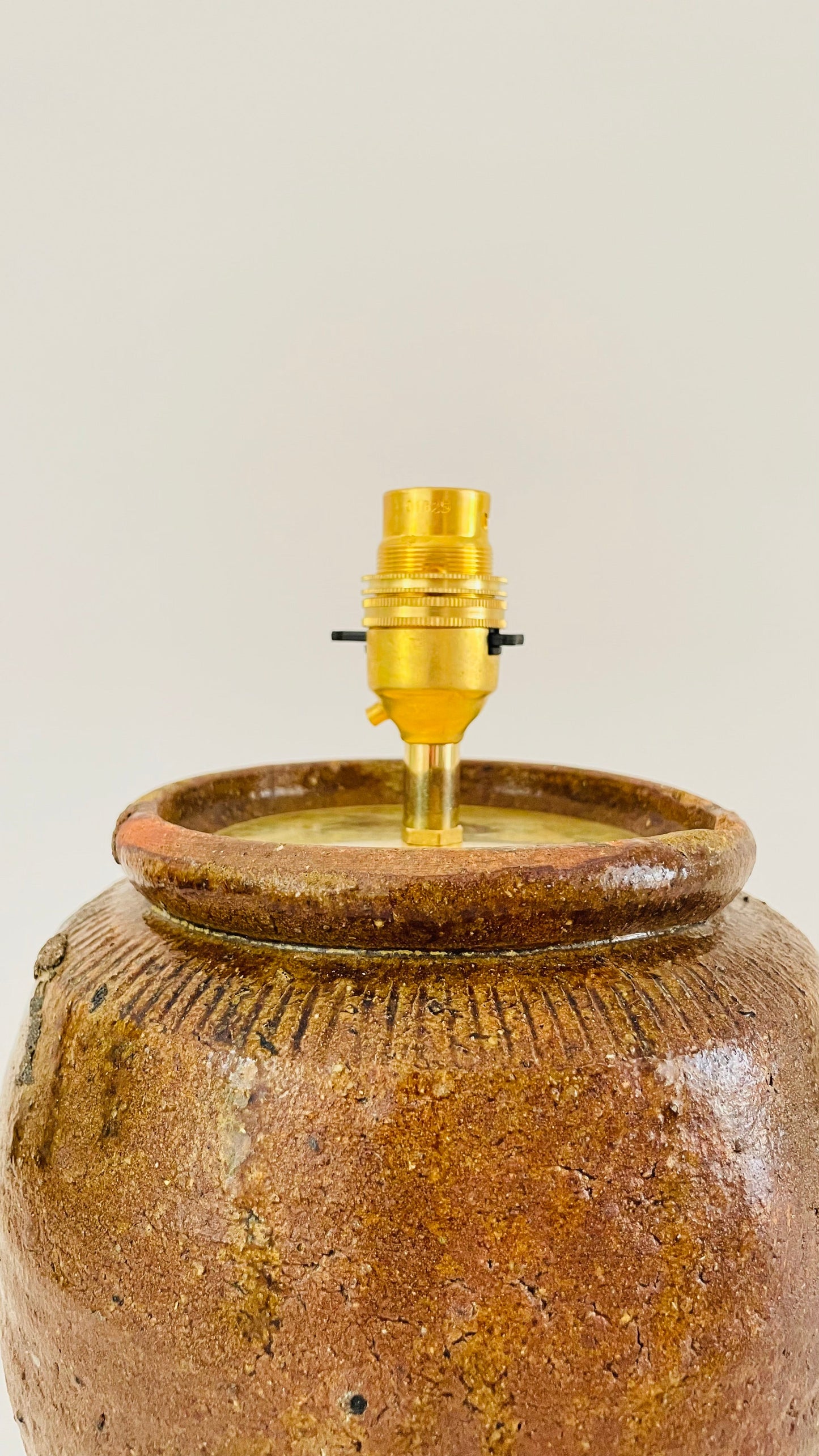 Antique Pottery Lamp