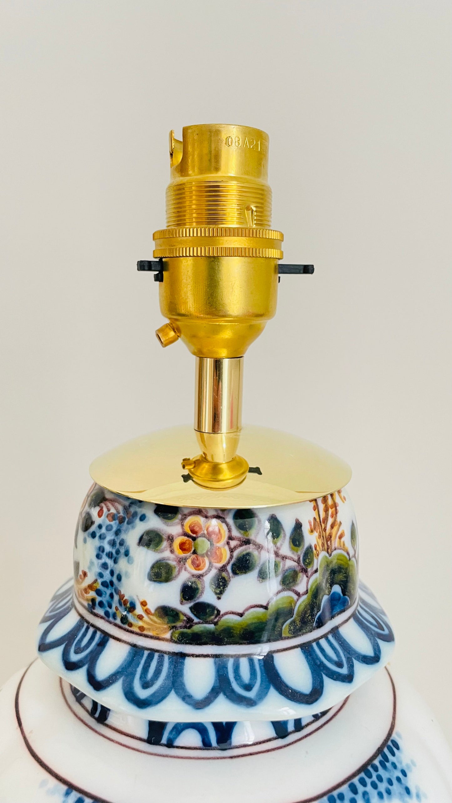 Antique Makkum Jar Lamp