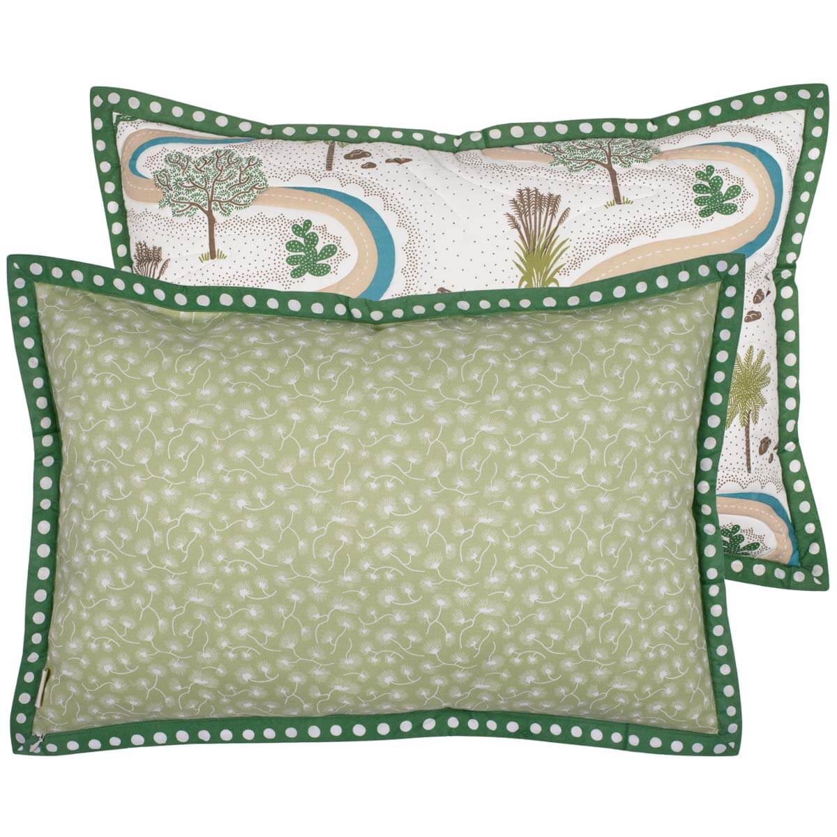 Winding Roads Quilted Cushion Cover