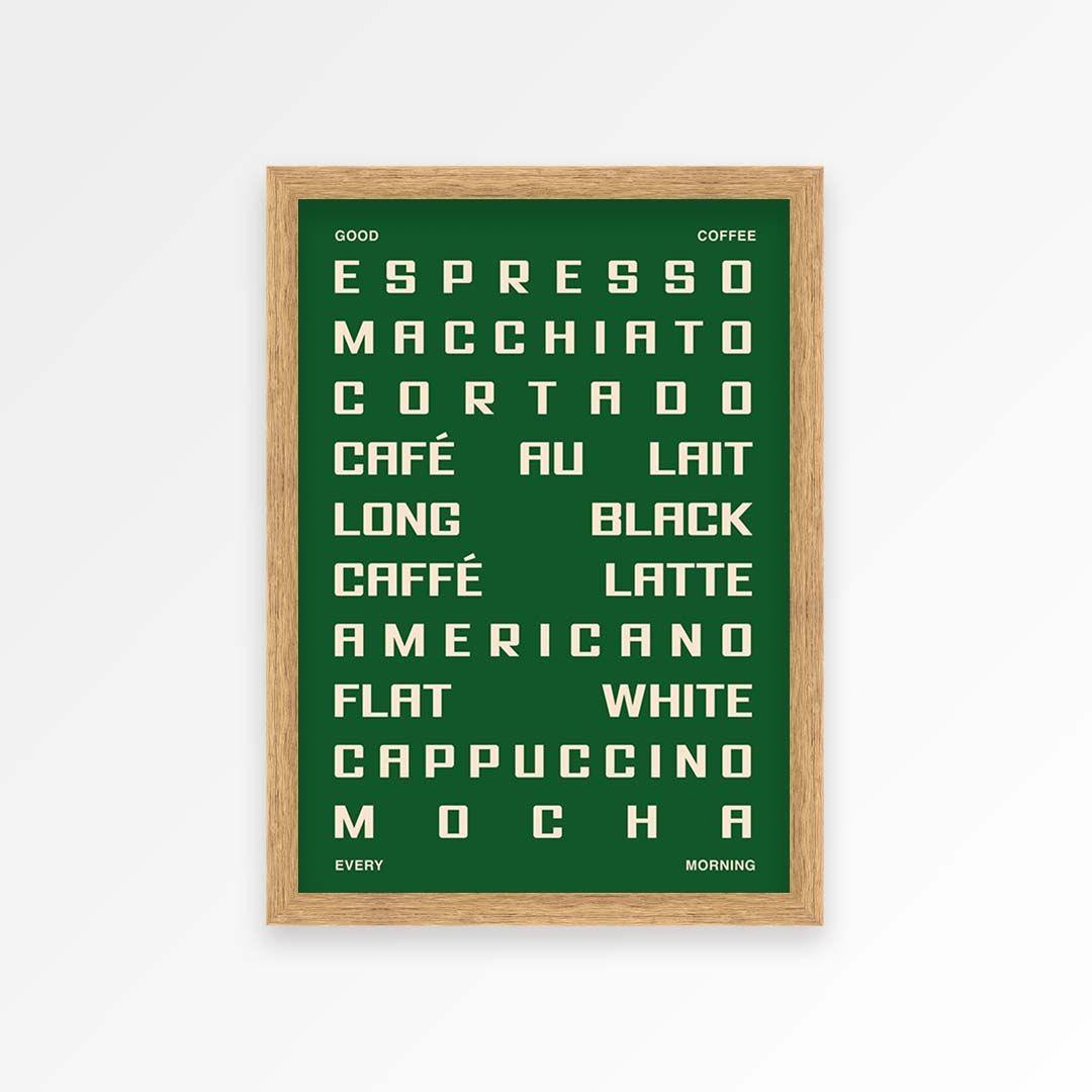 Coffee Guide Print