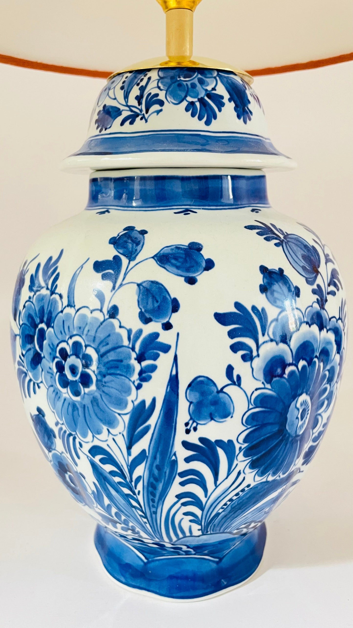Antique ‘De Porceleyne Fles’ Delft Lamp