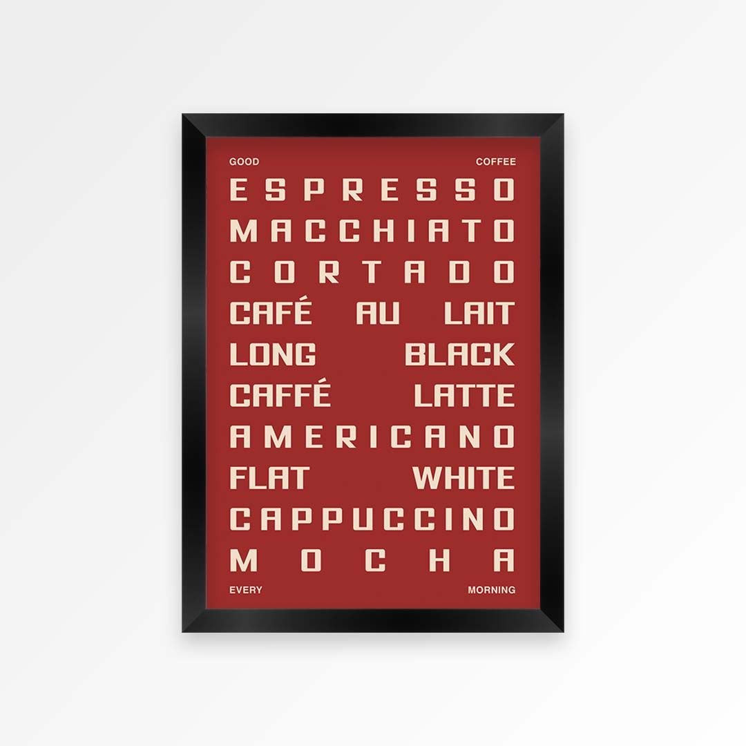Coffee Guide Print