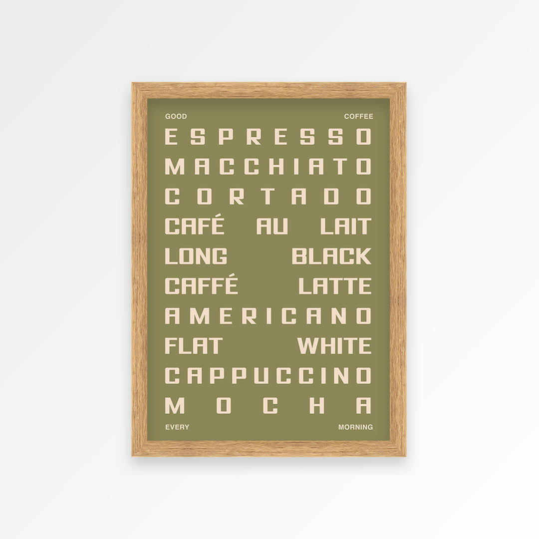 Coffee Guide Print