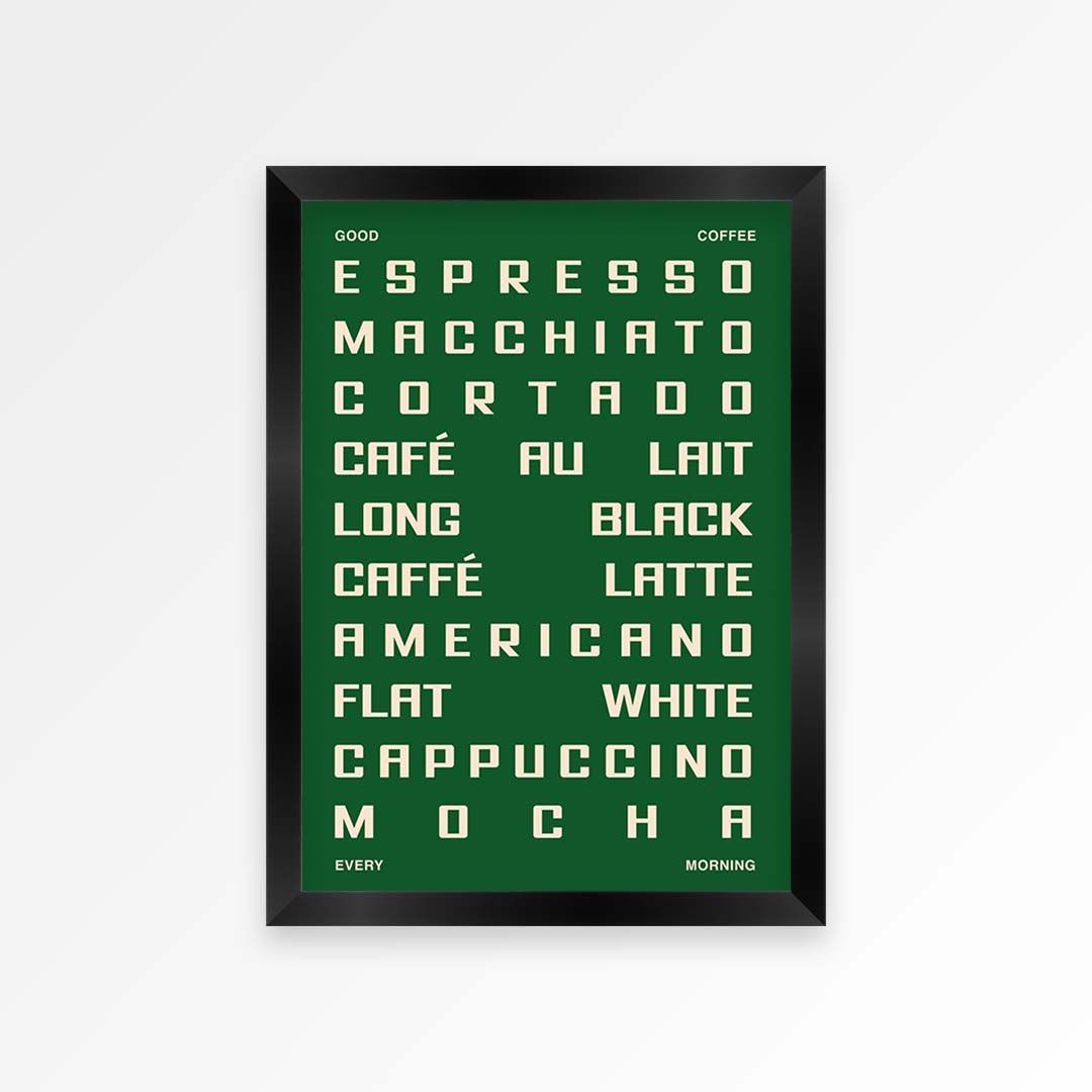 Coffee Guide Print