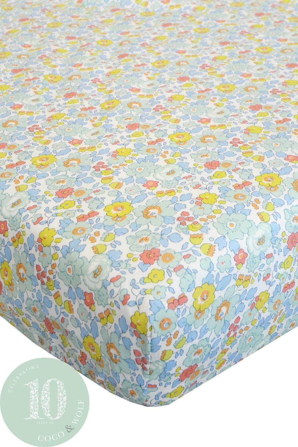 Fitted Sheet Made With Liberty Fabric Betsy Sage