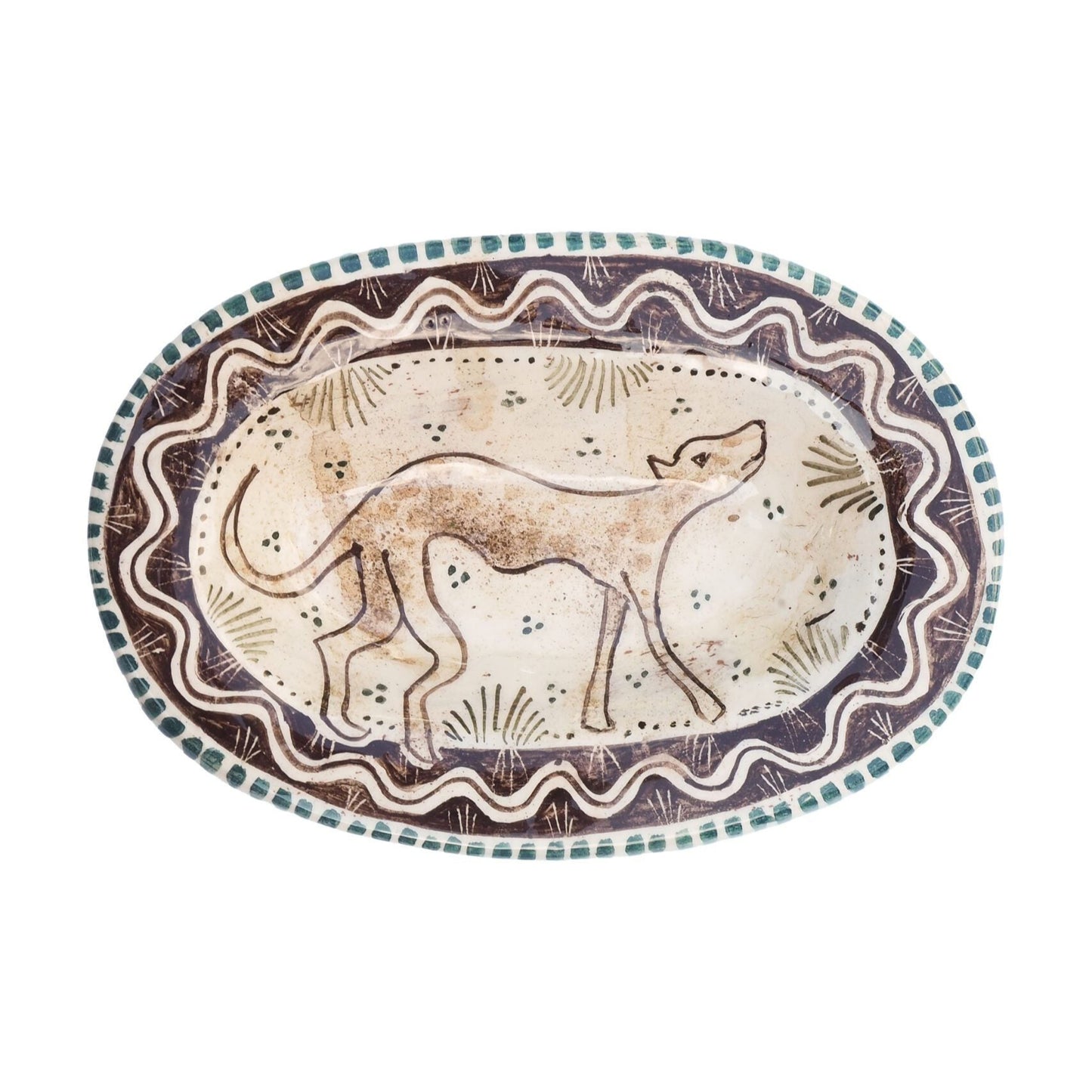 Oval Hound Dish