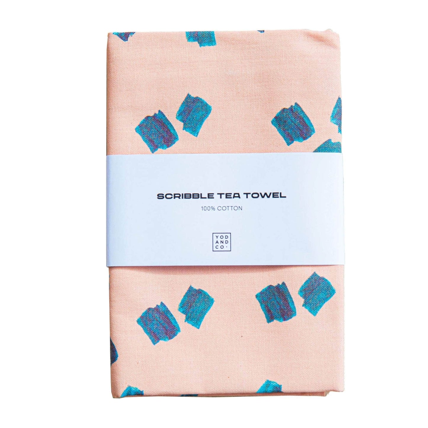 Scribble Tea Towel - Pink