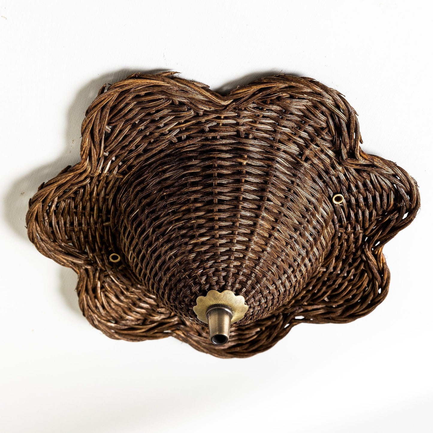 Mandala Rattan Ceiling Rose, Teak