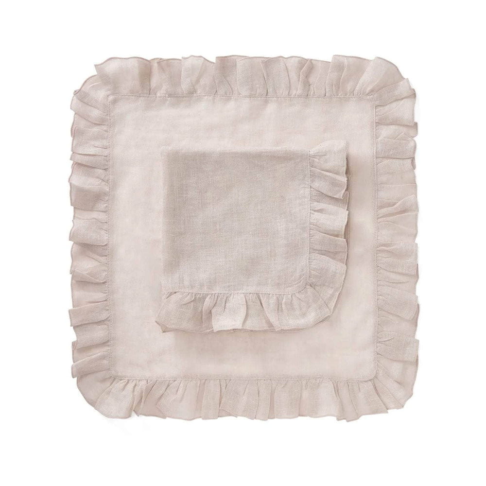 Kate Beige Ruffle Napkin