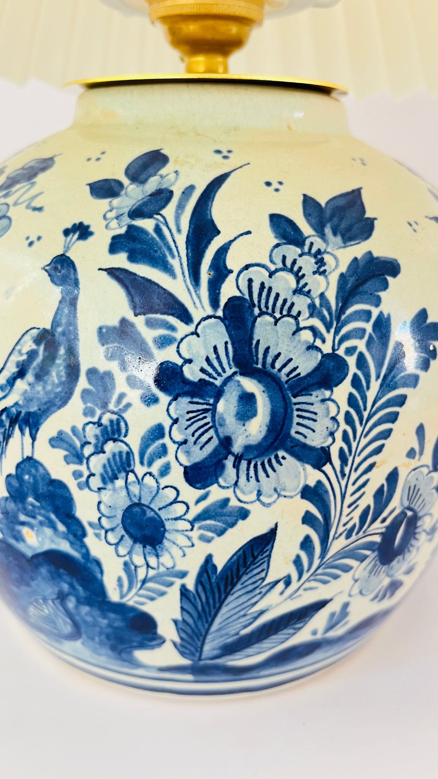 Antique Mini Delft Lamp