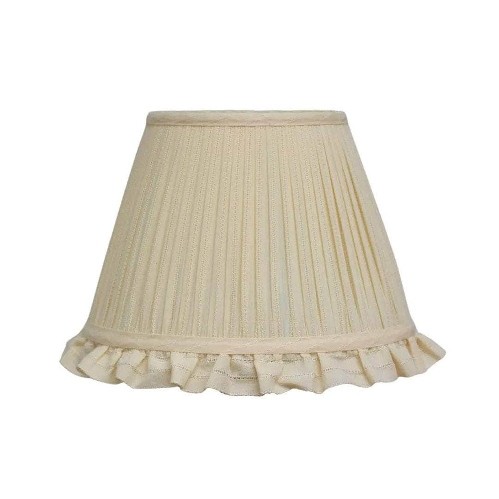 Cream Embroidered Stripe Lampshade