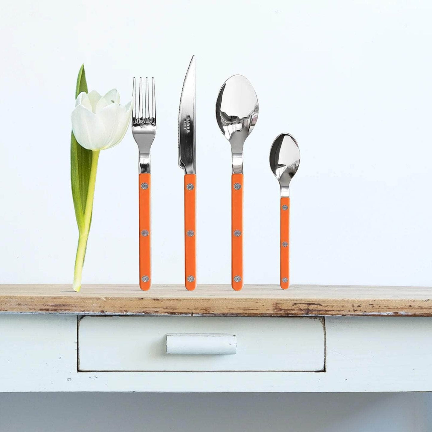 Bistrot 48 PC Cutlery Set, Orange