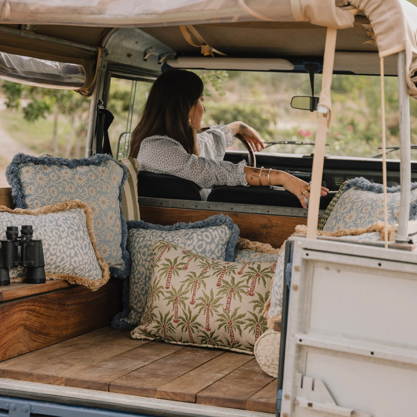 Bolster Maya Sand & Ecru