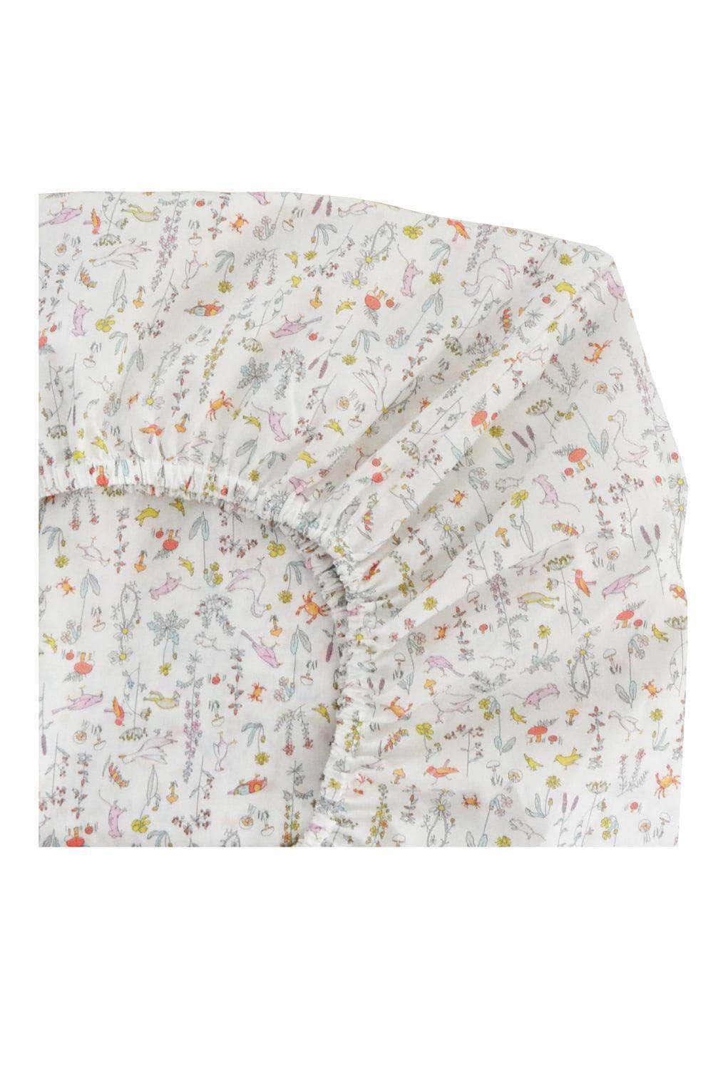 Fitted Sheet Made With Liberty Fabric Theo Pink