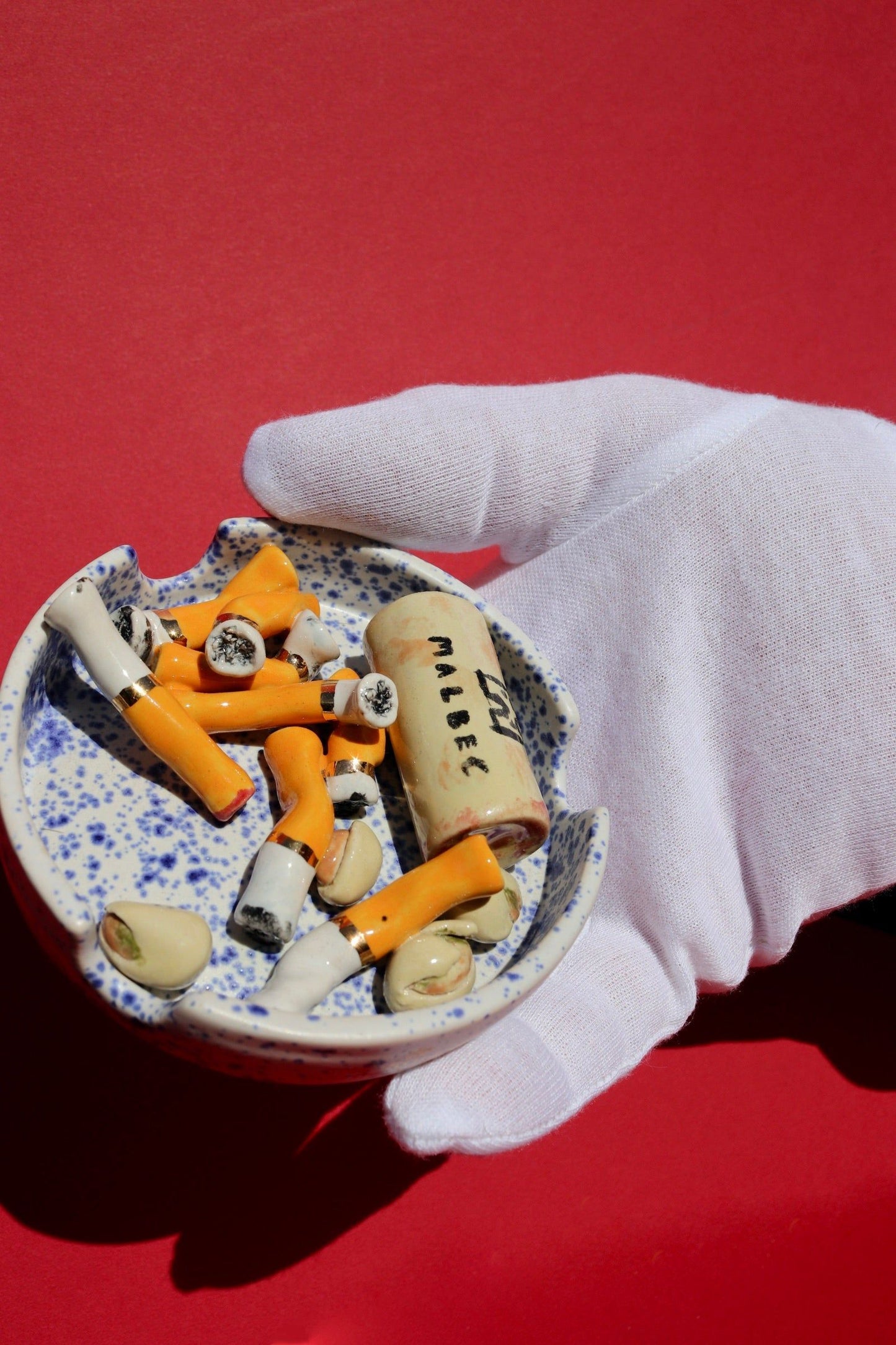 Cigarette and Wine Ashtray