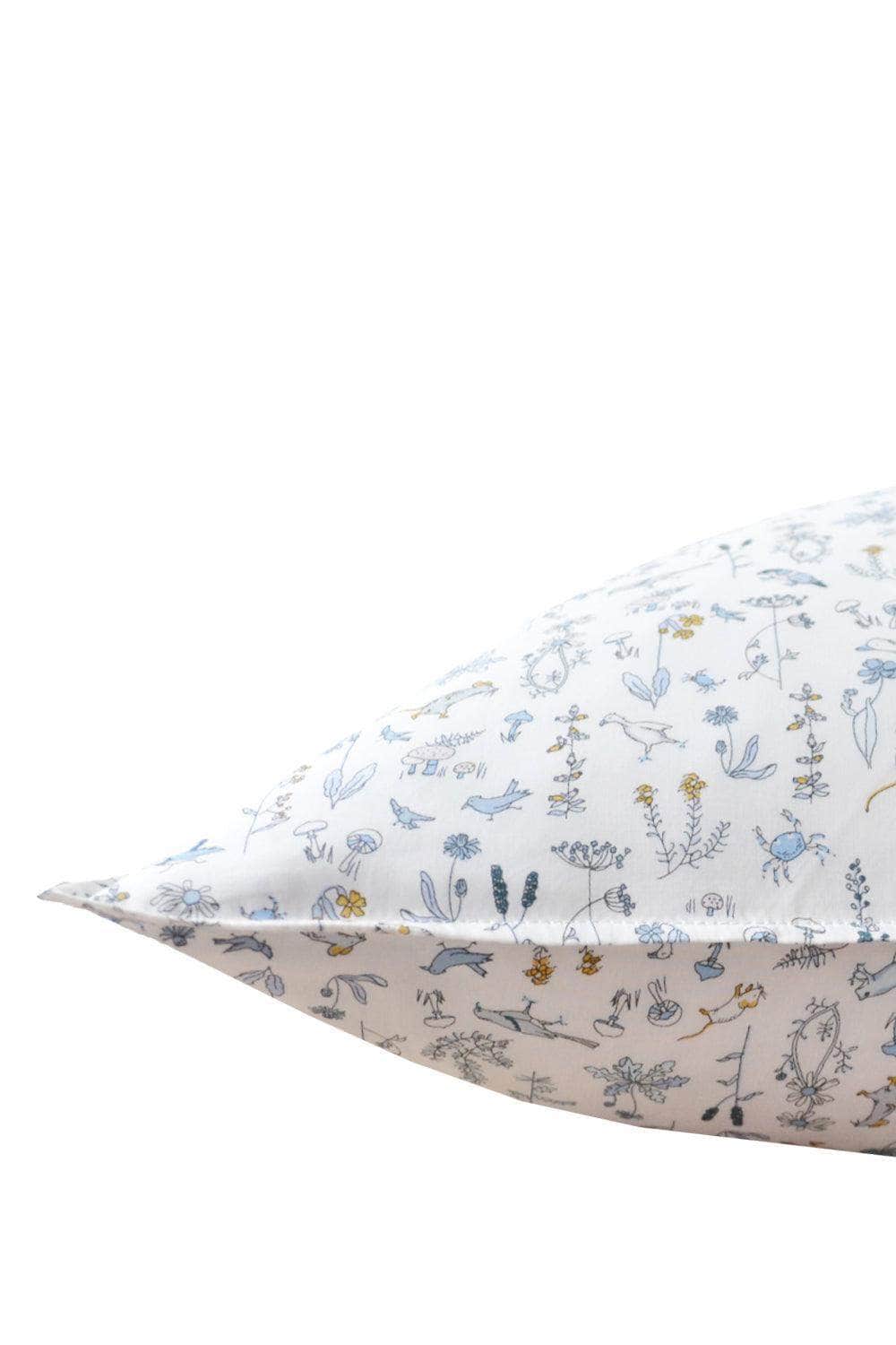 Pillowcase Made With Liberty Fabric Theo Blue