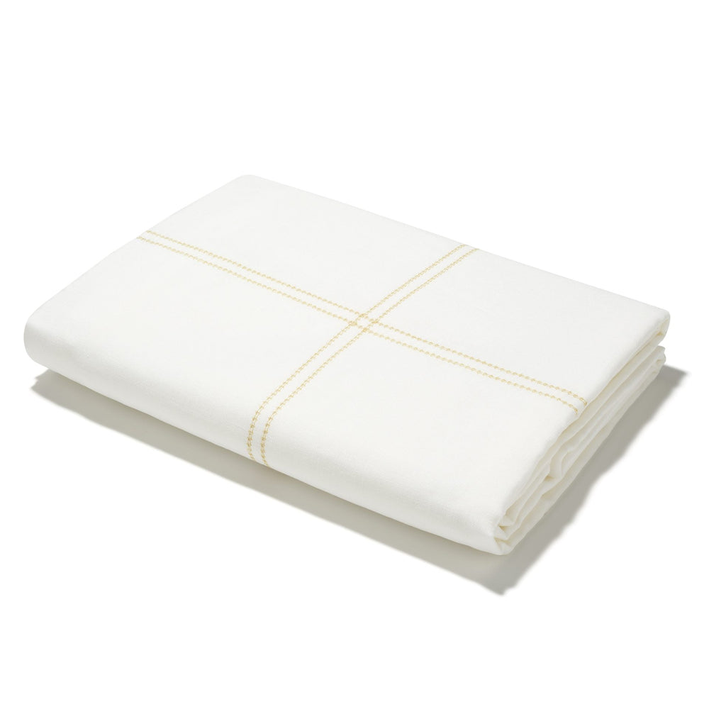 Duvet Cover Hemstitch Ochre