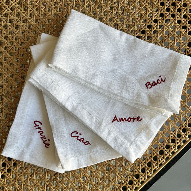 Set of 4 Napkins "Ma Che Dici?"