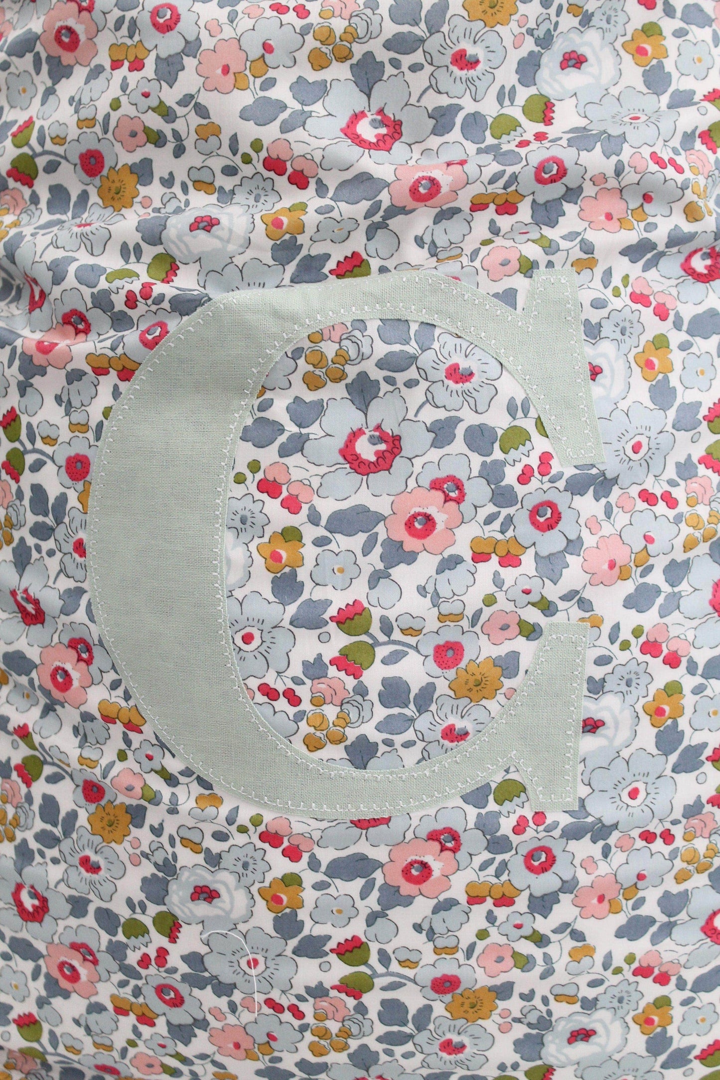 Storage Sack Made With Liberty Fabric Betsy Grey