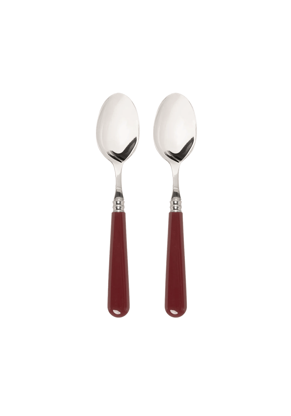 Burgundy Set of 2 Teaspoons
