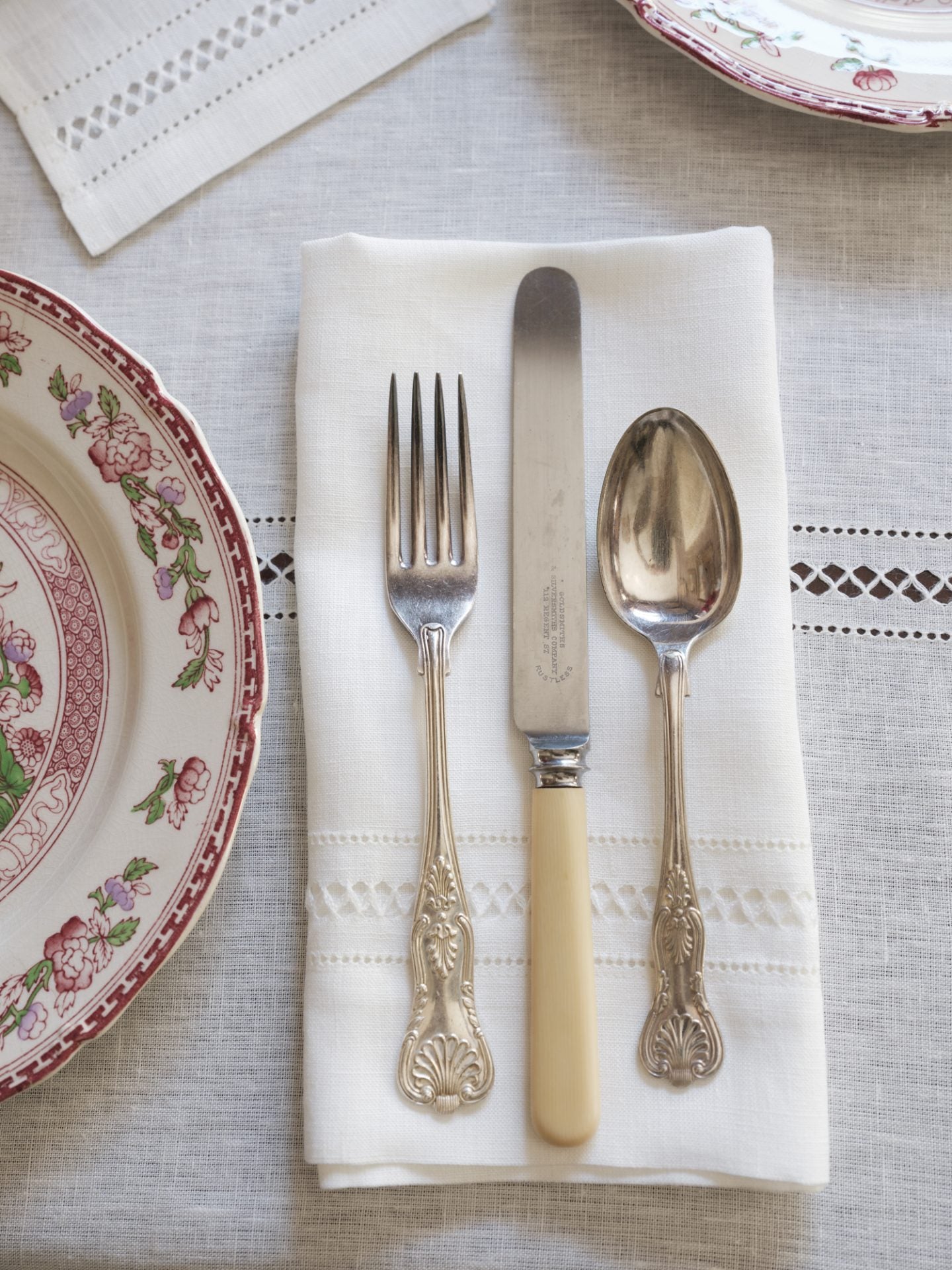 Set of 6 Large Diamond Stitch Napkins