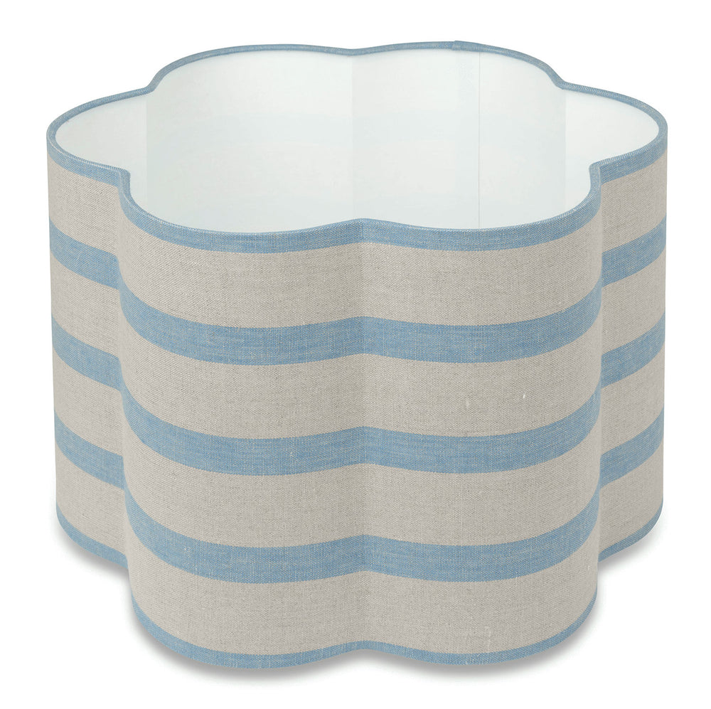 Made to Order Daisy Lampshade in Bold Stripe Linen