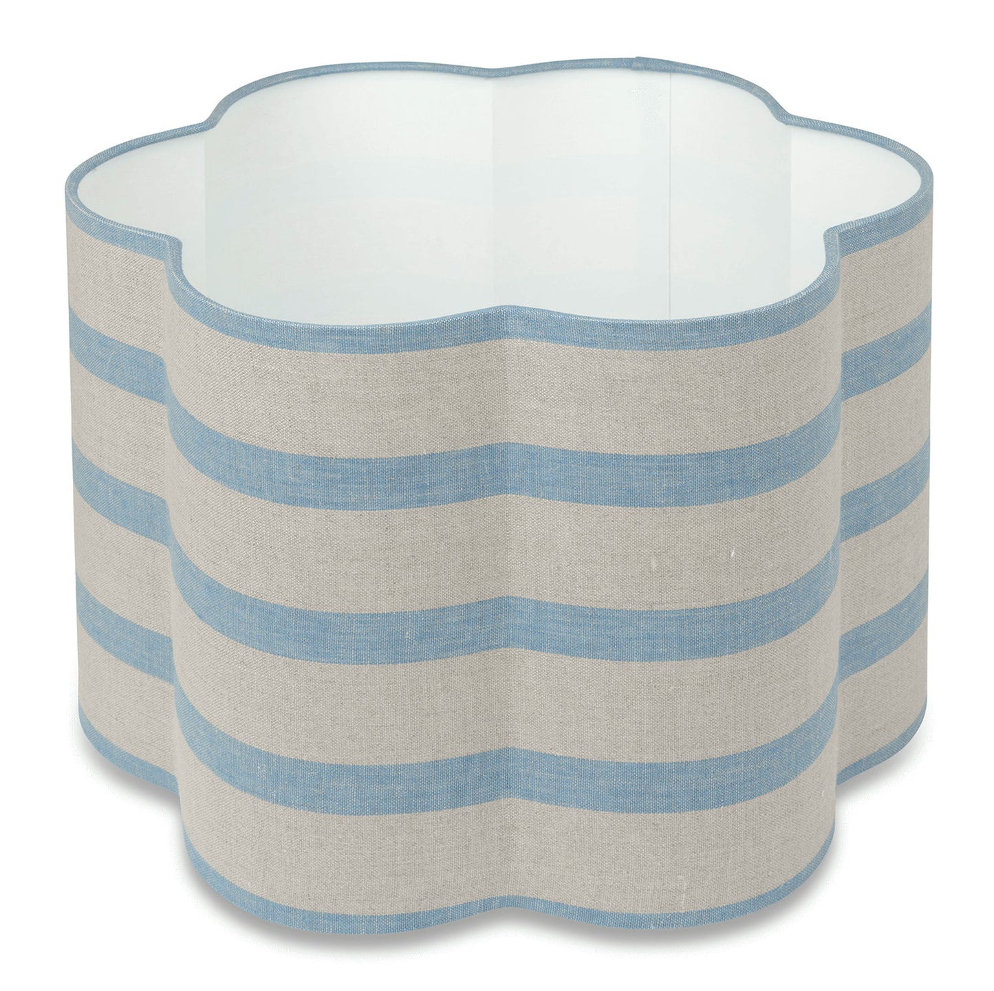 Made to Order Daisy Lampshade in Bold Stripe Linen