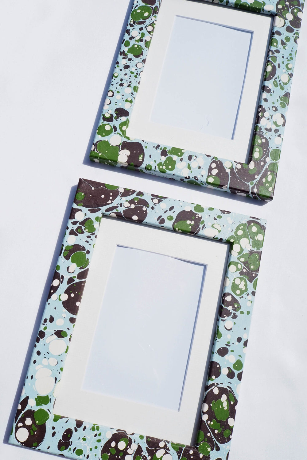 Hand Marbled Glacier A5 Frame