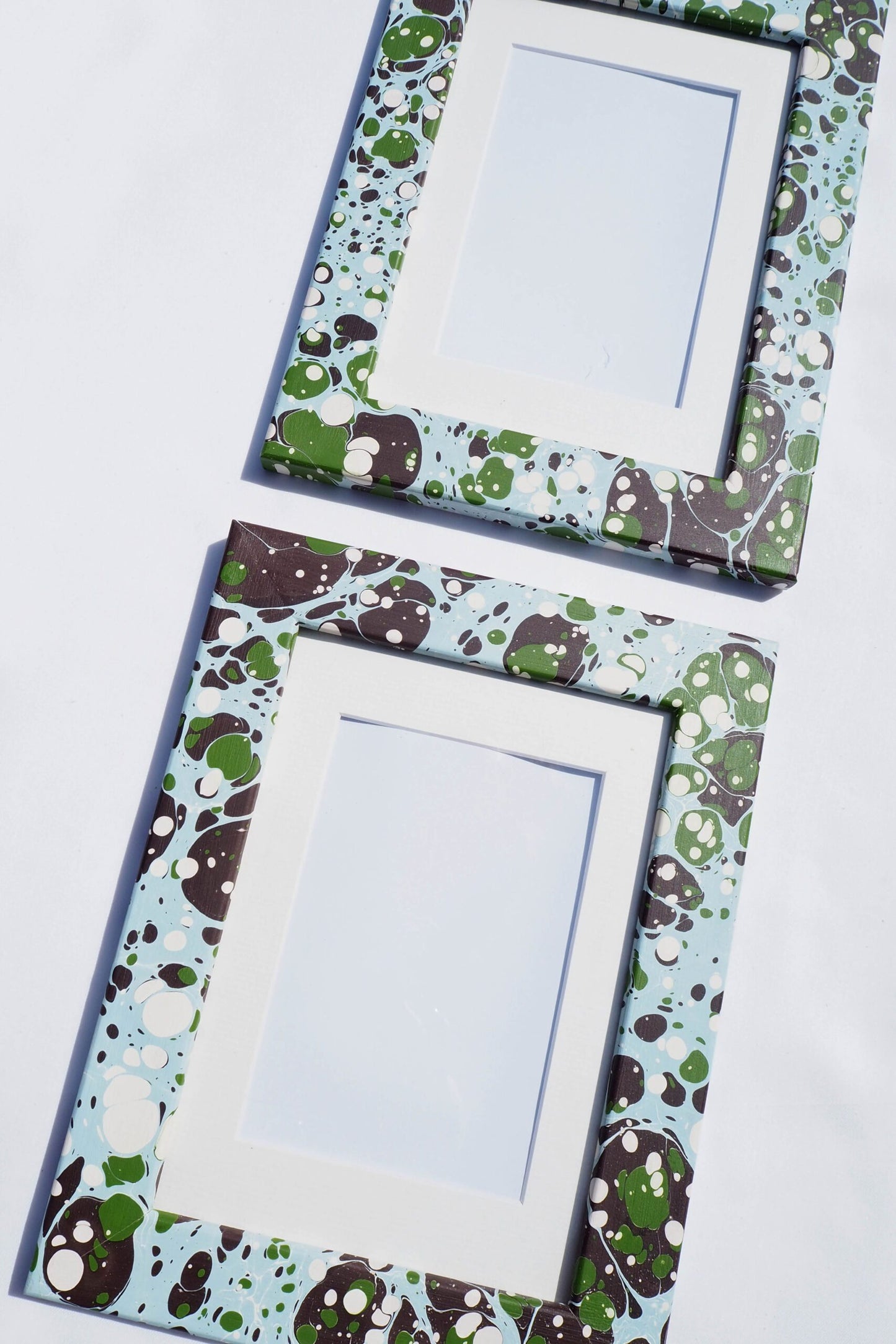 Hand Marbled Glacier A5 Frame