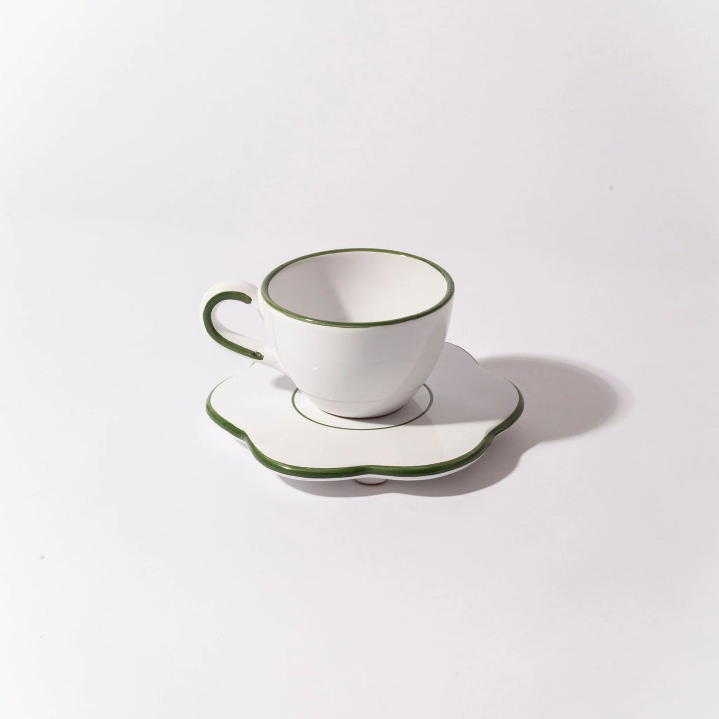 Flower Saucer - Olive Green
