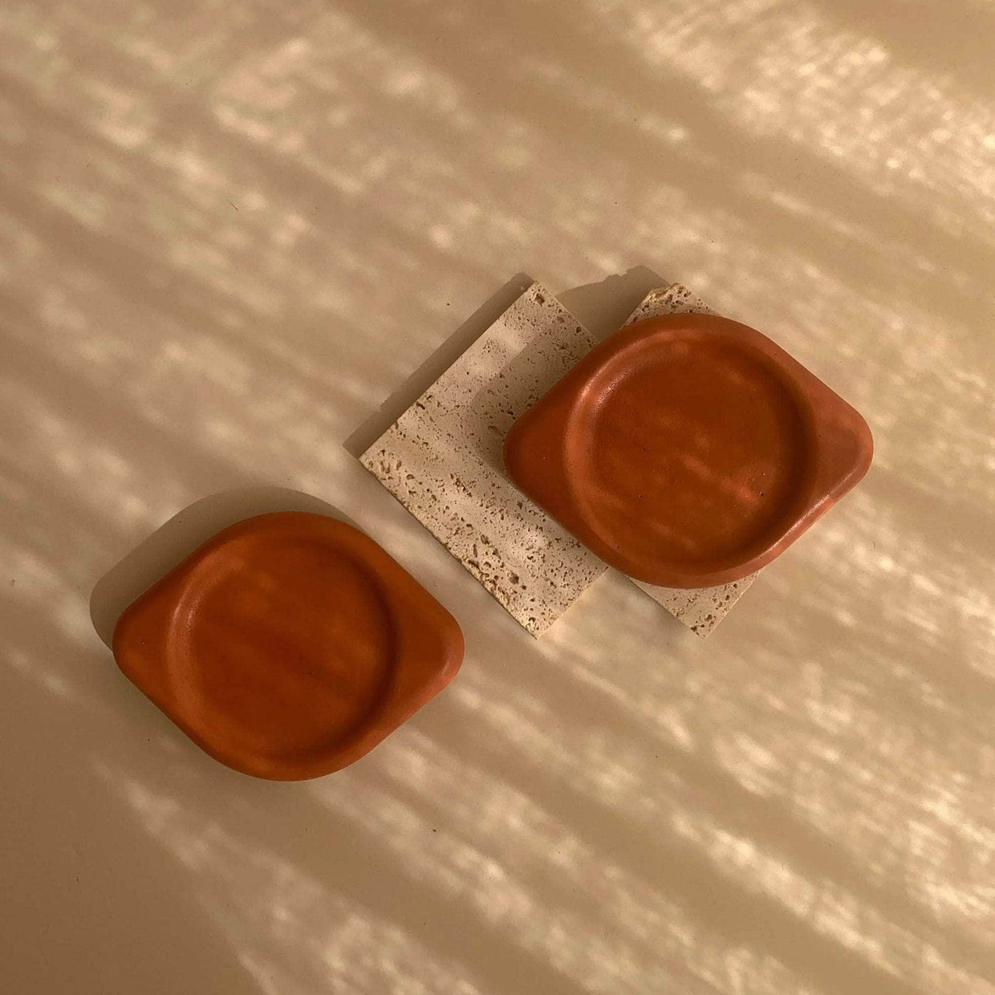 Two Coasters - Burnt Ochre