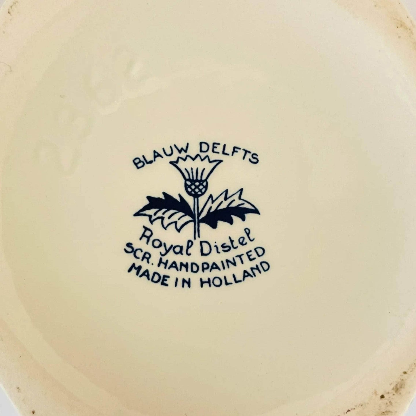 Antique Delft Royal Distel Lamp