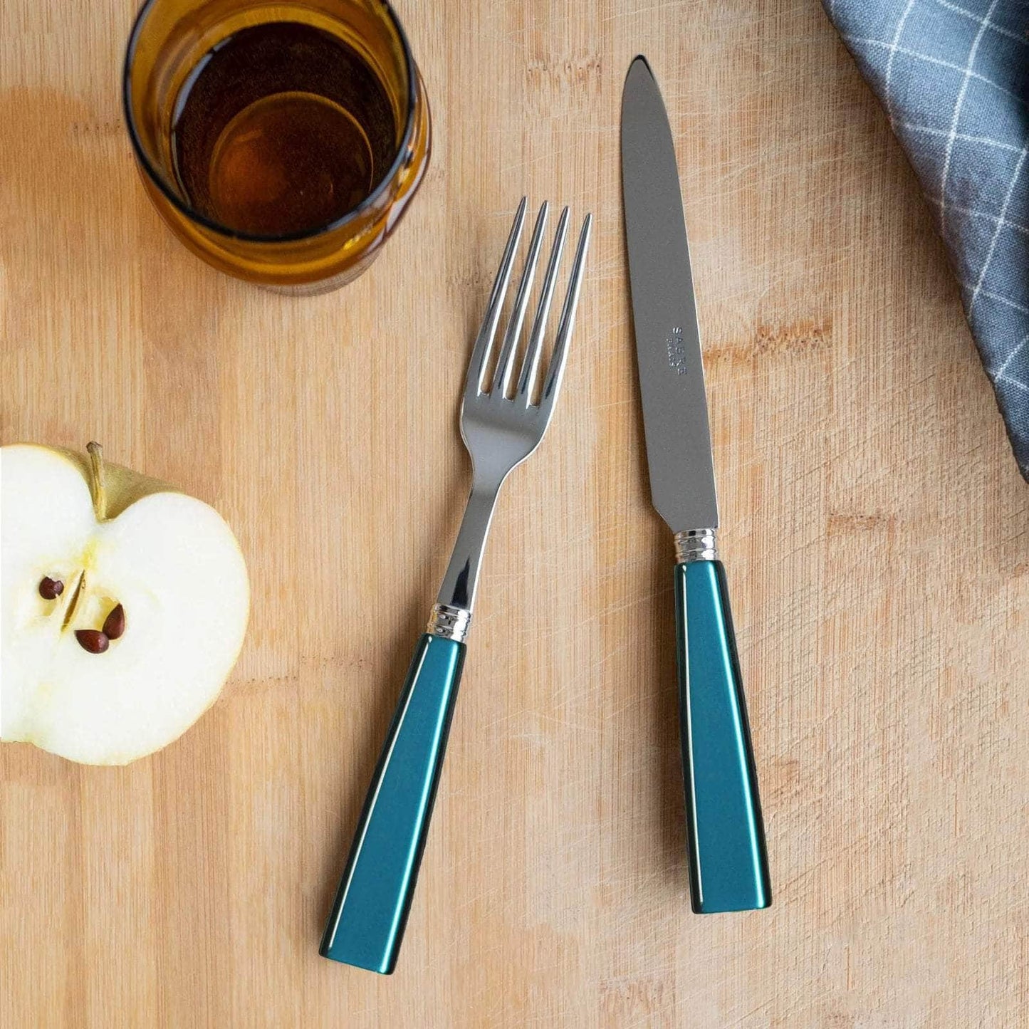 Icône 24 PC Cutlery Set, Turquoise