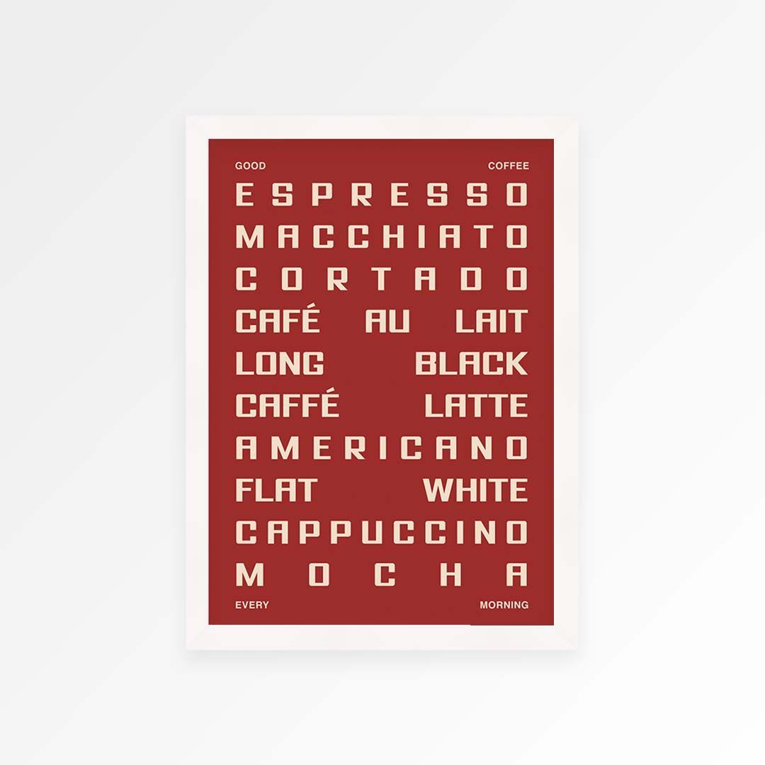 Coffee Guide Print