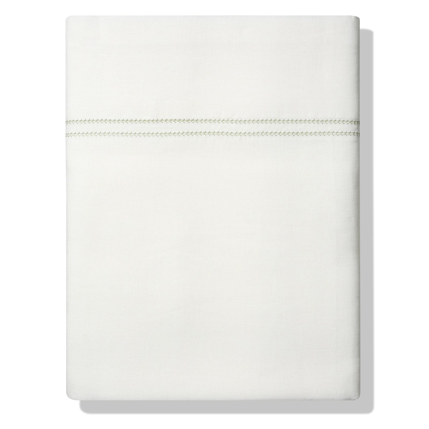 Top Sheet Hemstitch Botanical Green