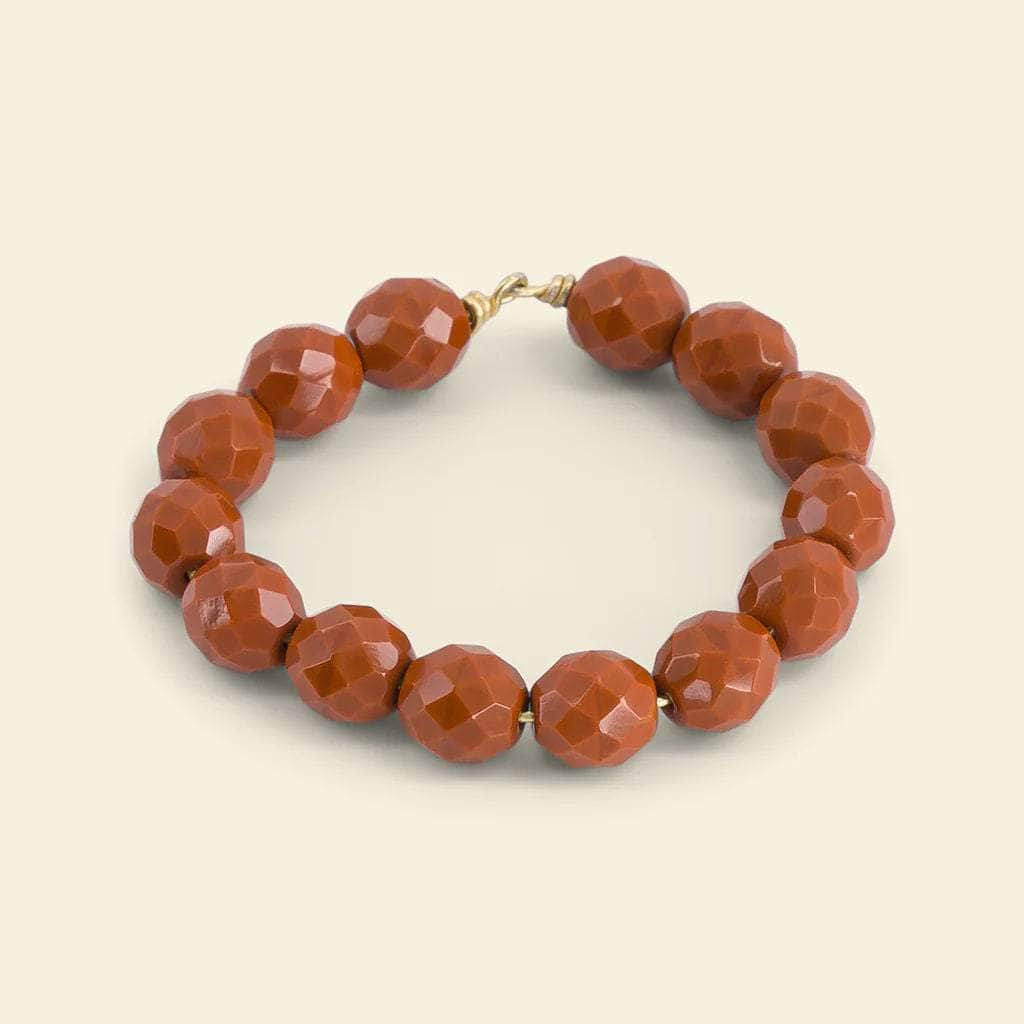 The Ocre & Daffodil Beaded Napkin Rings (set of 4)