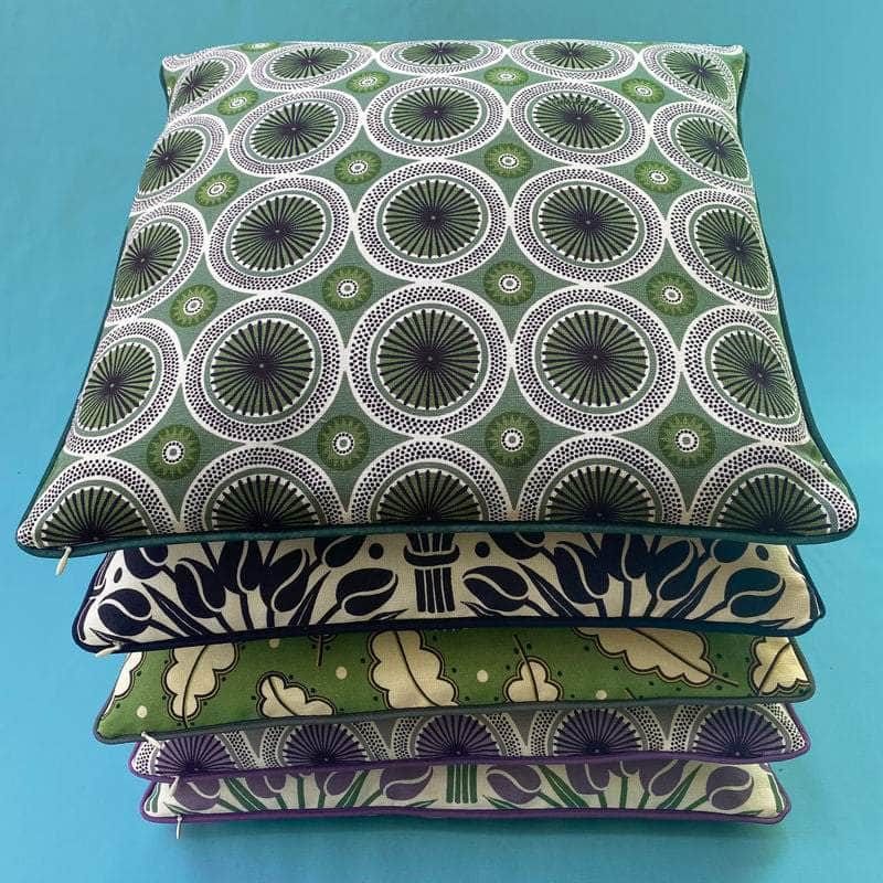 Parasol Cushion Cover with Piping - Sage Green