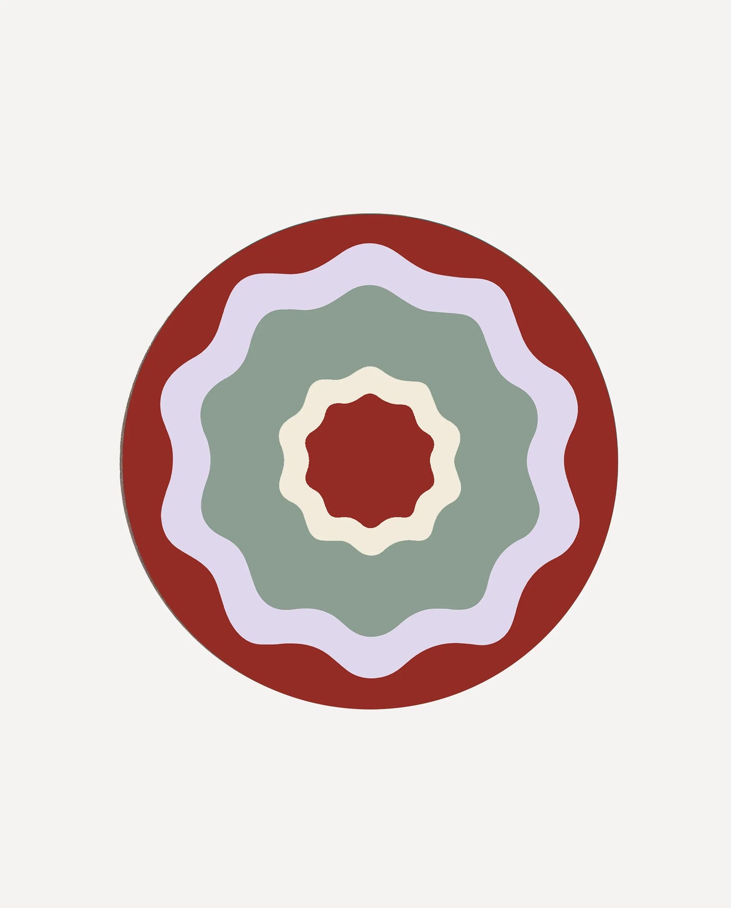 Rhubarb Ripple Coasters (Set of 6)