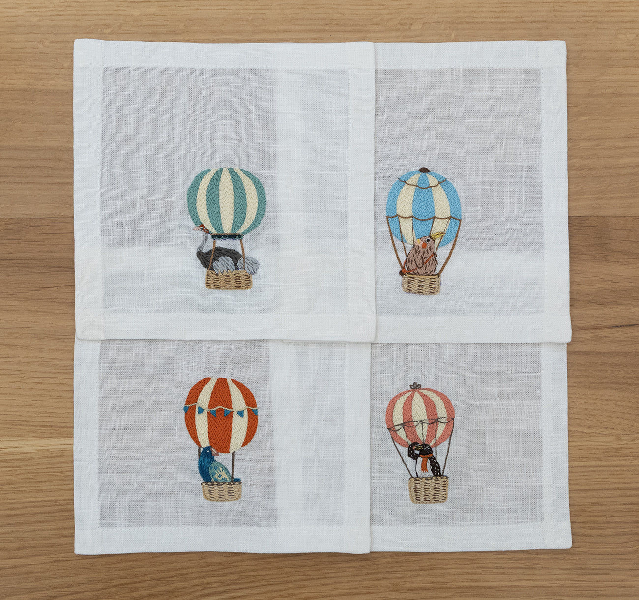 Balloon Safari - Cocktail Napkins (Set of 4)