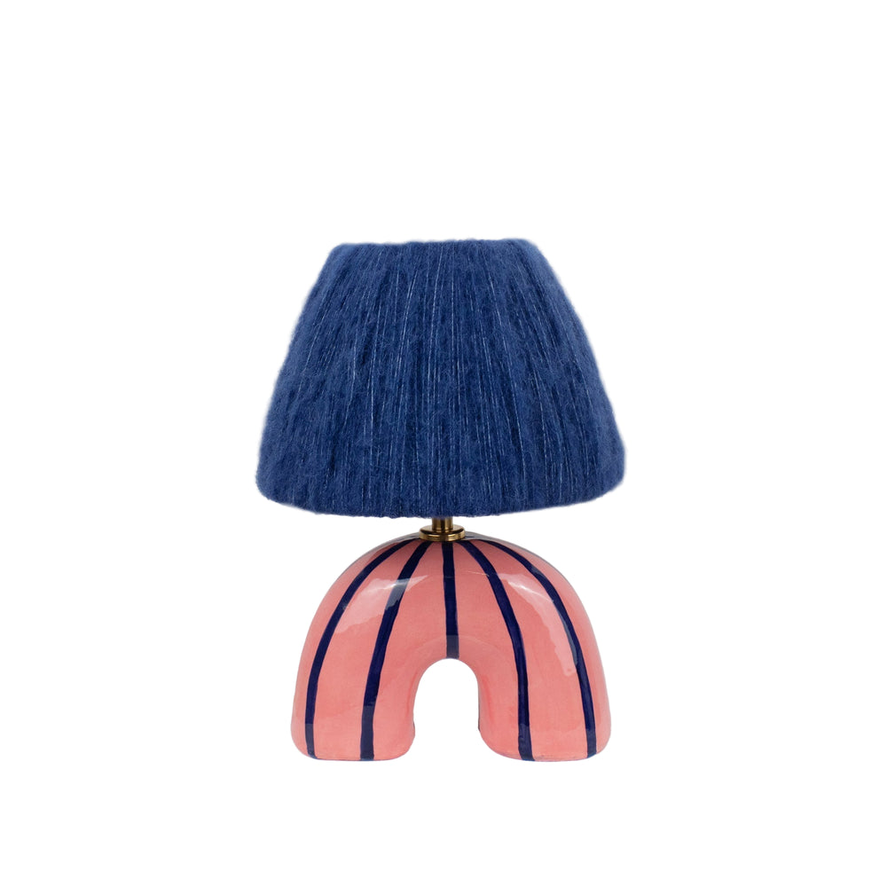 'Me' Table Lamp - Blue Stripes
