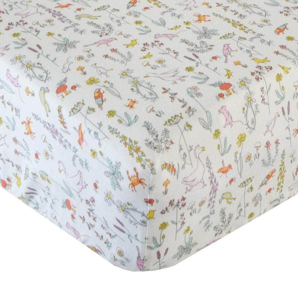 Fitted Sheet Made With Liberty Fabric Theo Pink
