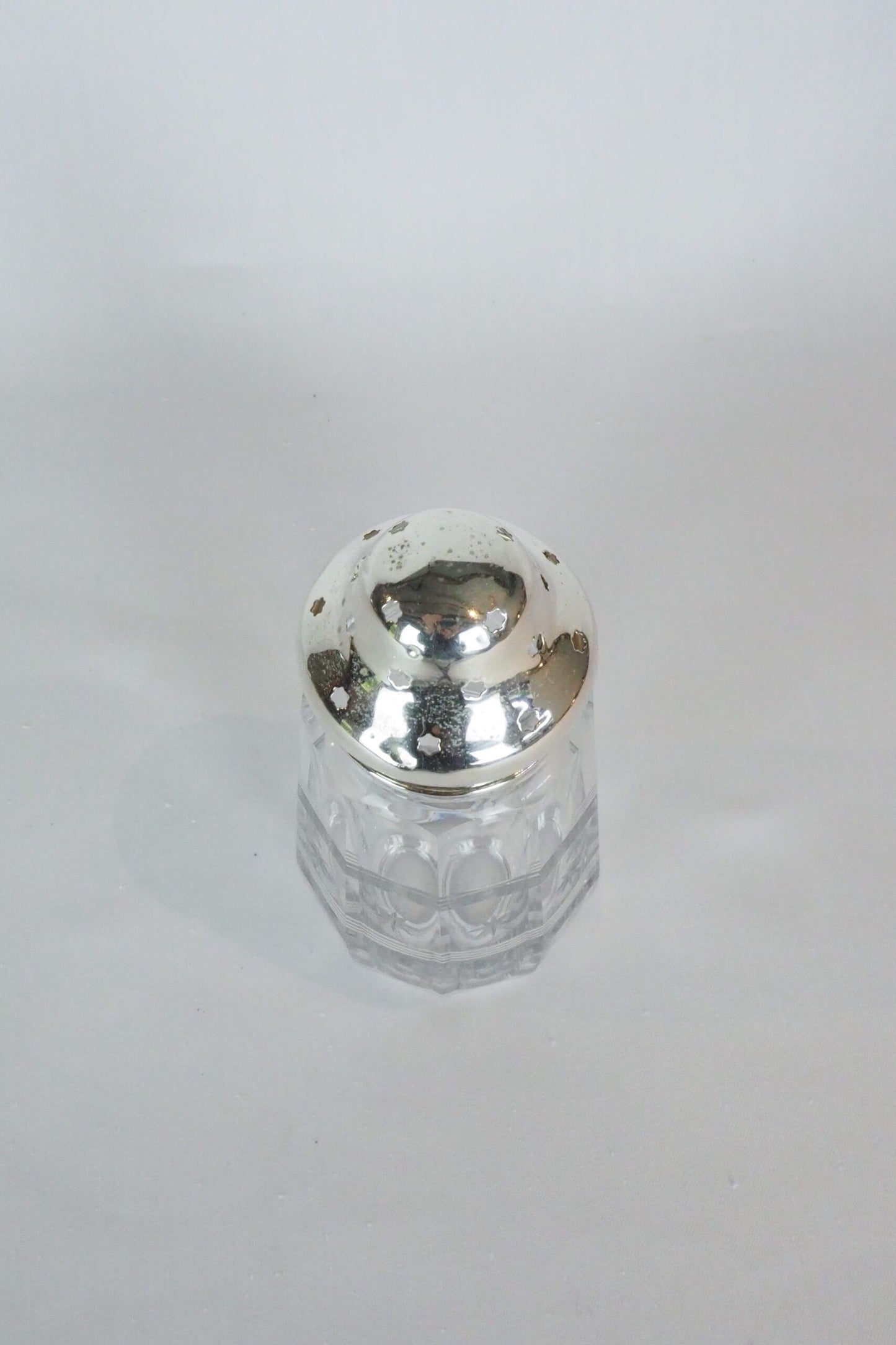 Silver and Glass Sugar Shaker