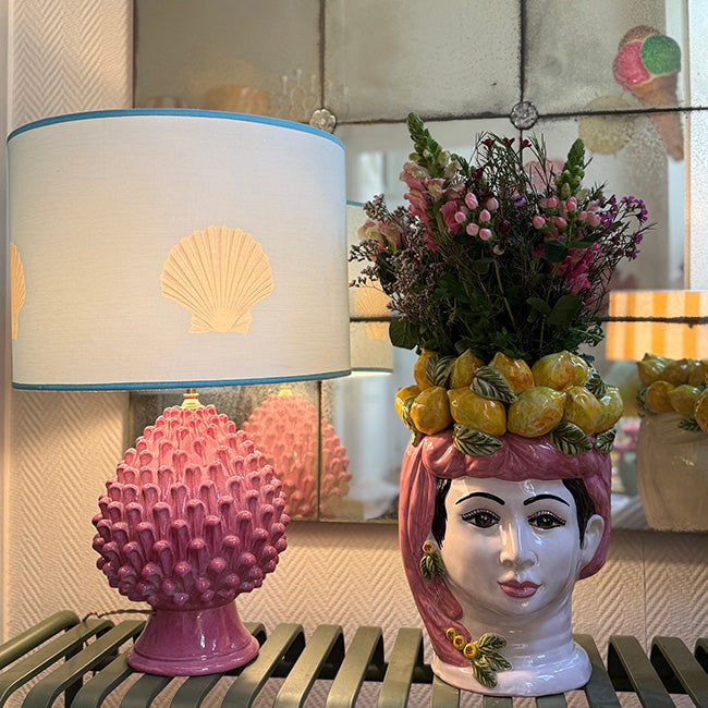 Large Sicilian Vase Limoni Woman – Pink