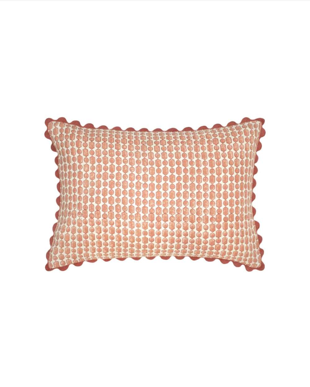 Viale Block Print Cushion - Pink