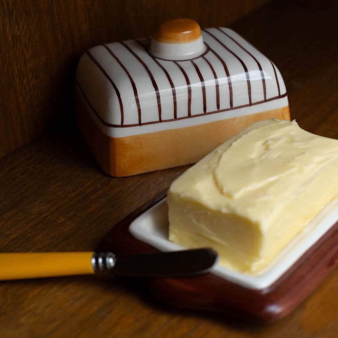 Lina Hand Painted Butter Dish