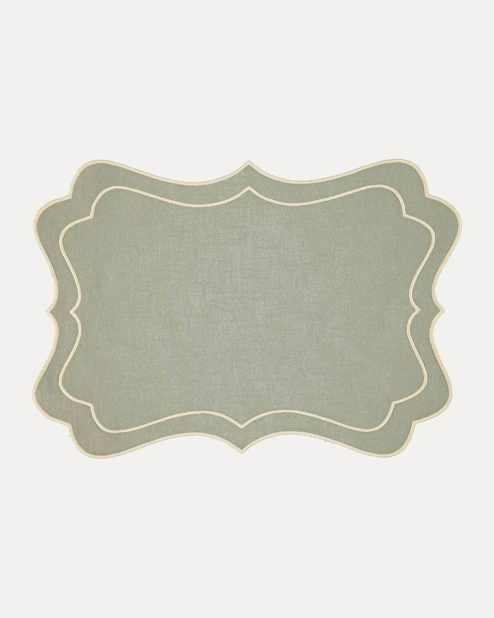 Brisa Placemat, Green with Ivory