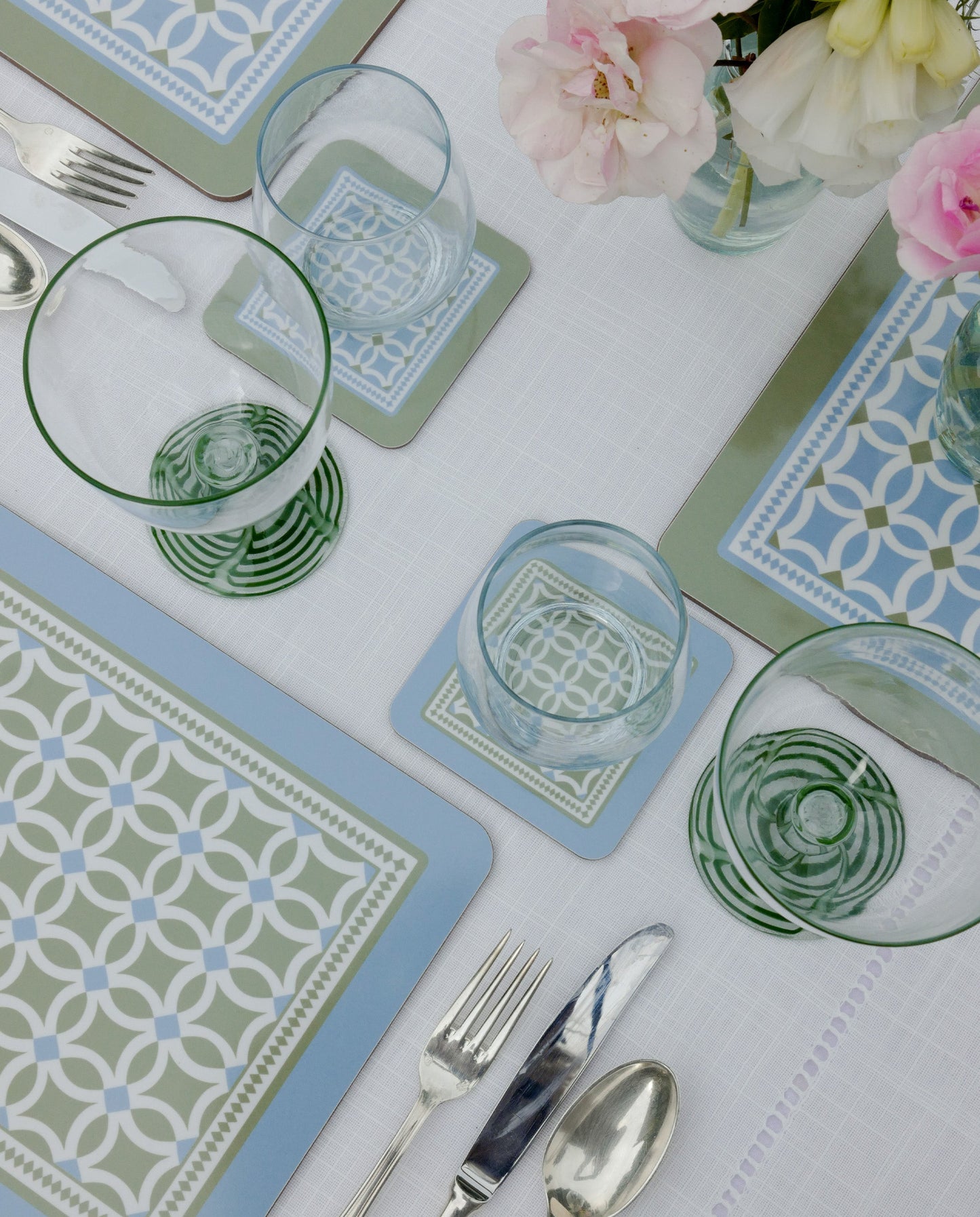 Lattice Set of 6 Coasters